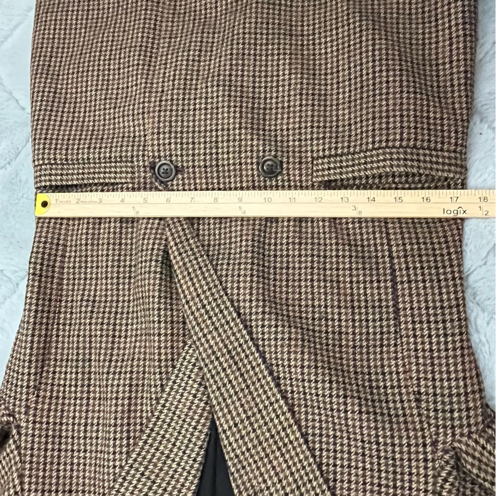 Gap Houndstooth Girlfriend Blazer Wool Blend Brow… - image 7